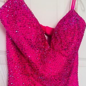 Stunning Barbie Pink Faviana Dress - Size 0